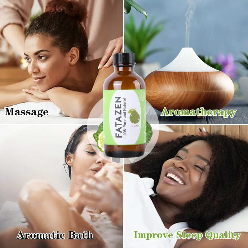 Natural Stress Relief Promotes Sleep Quality Relaxing Body Bergamot Massage Essential Oil