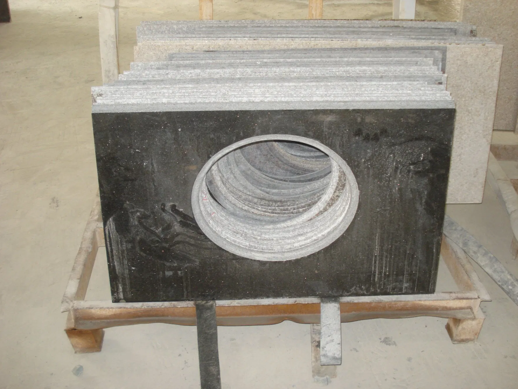 Marble Rock Porcelain Customized Kitchen Countertop Office Table Top