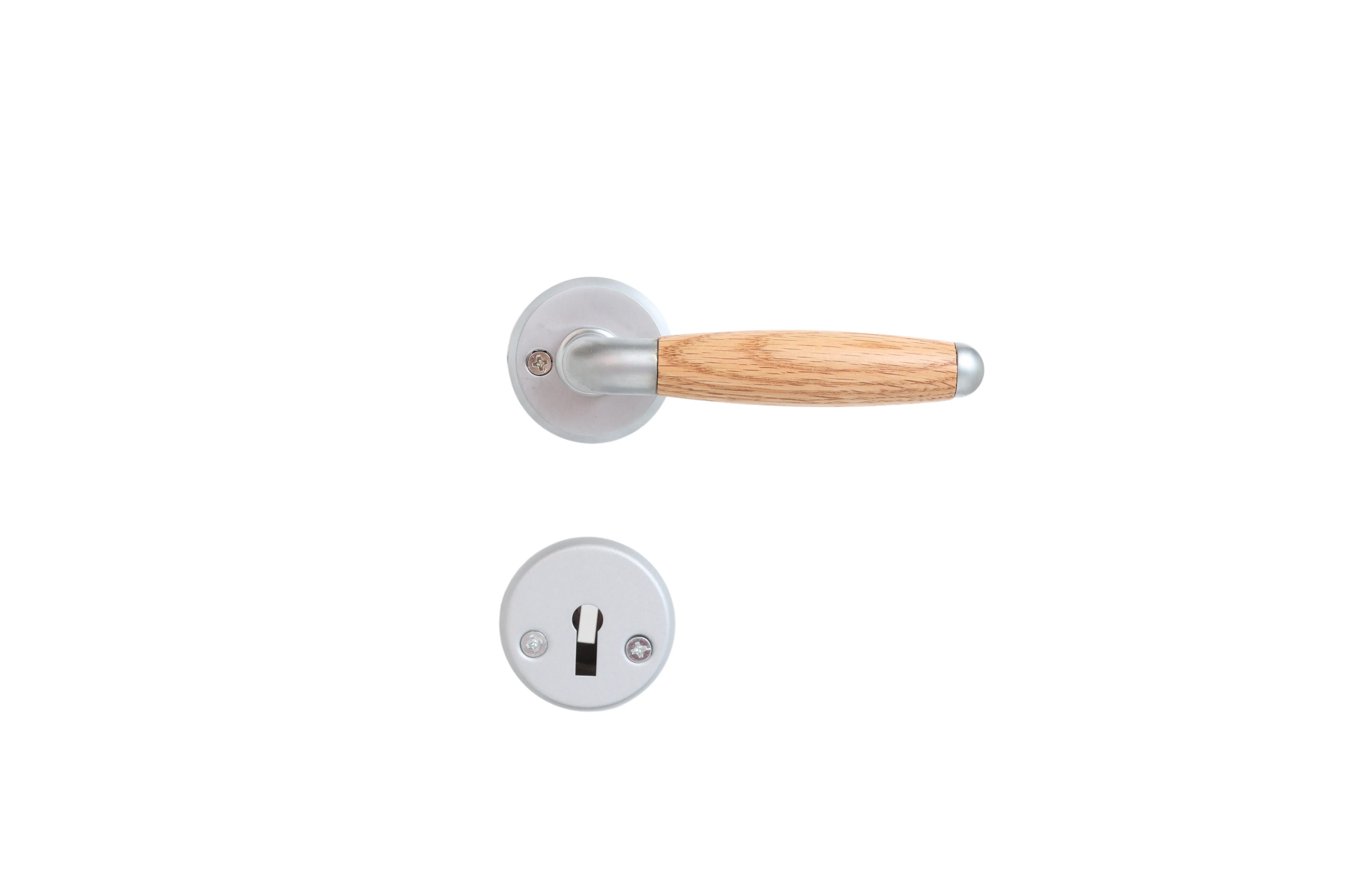 Internal Door Handles, Set of Internal Door Handles Aluminium, Satin Chrome Color