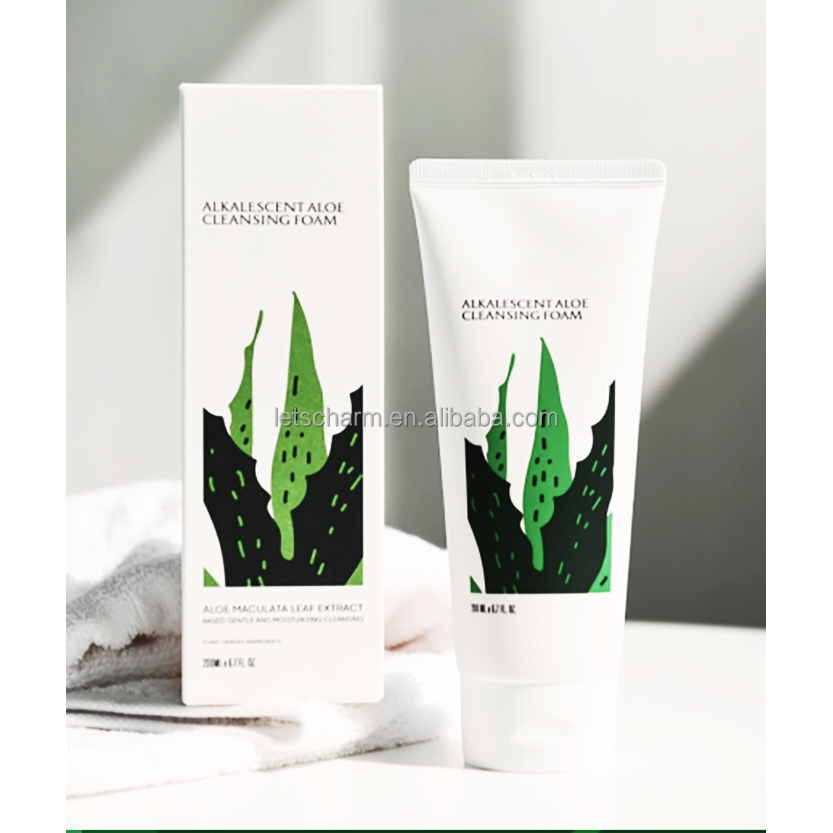 Ls067 Customizable Aloe Hydrating Foaming Cleanser Blackhead Remover Skin Care Facial Cleanser