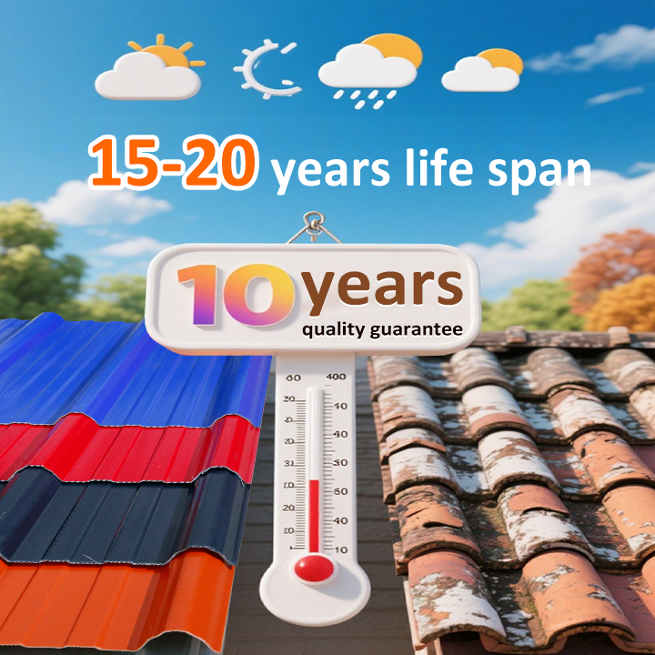 Goeate New PVC Hollow Roof Tile