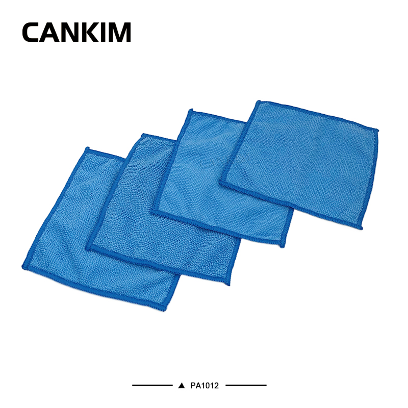 Square Blue Color Cotton Polishing Cloth Wine Glass Polishing Cloth Glasses Polishing Cloths