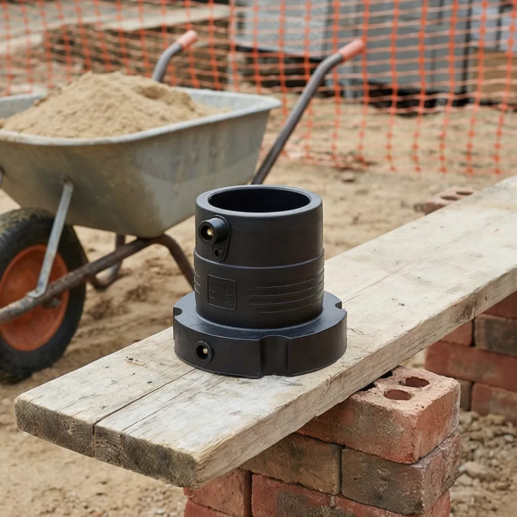 HDPE Electrofusion Stub End 50mm Electrofusion Flange Water Supply SDR7.4 Pn 25
