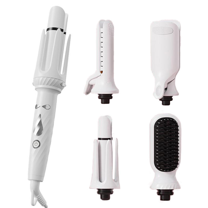Automatic Rotating Hair Curling Iron Professional Hair Rollers Set Curlers Woman Portable 5 in 1 Interchangeable Hair Curler