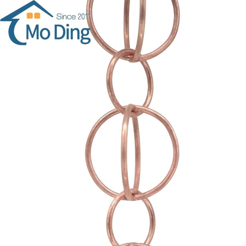 Aluminum Alloy Square Link Rain Chain, Square Tube Rain Chain, Durable Black Powder Coating Elevate Your Garden with Mo Ding Rain Chains