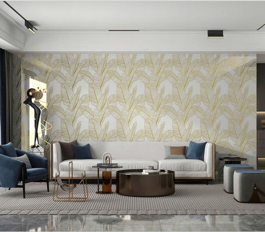 Textured Marble PE Foam Wall Stickers for Living Room