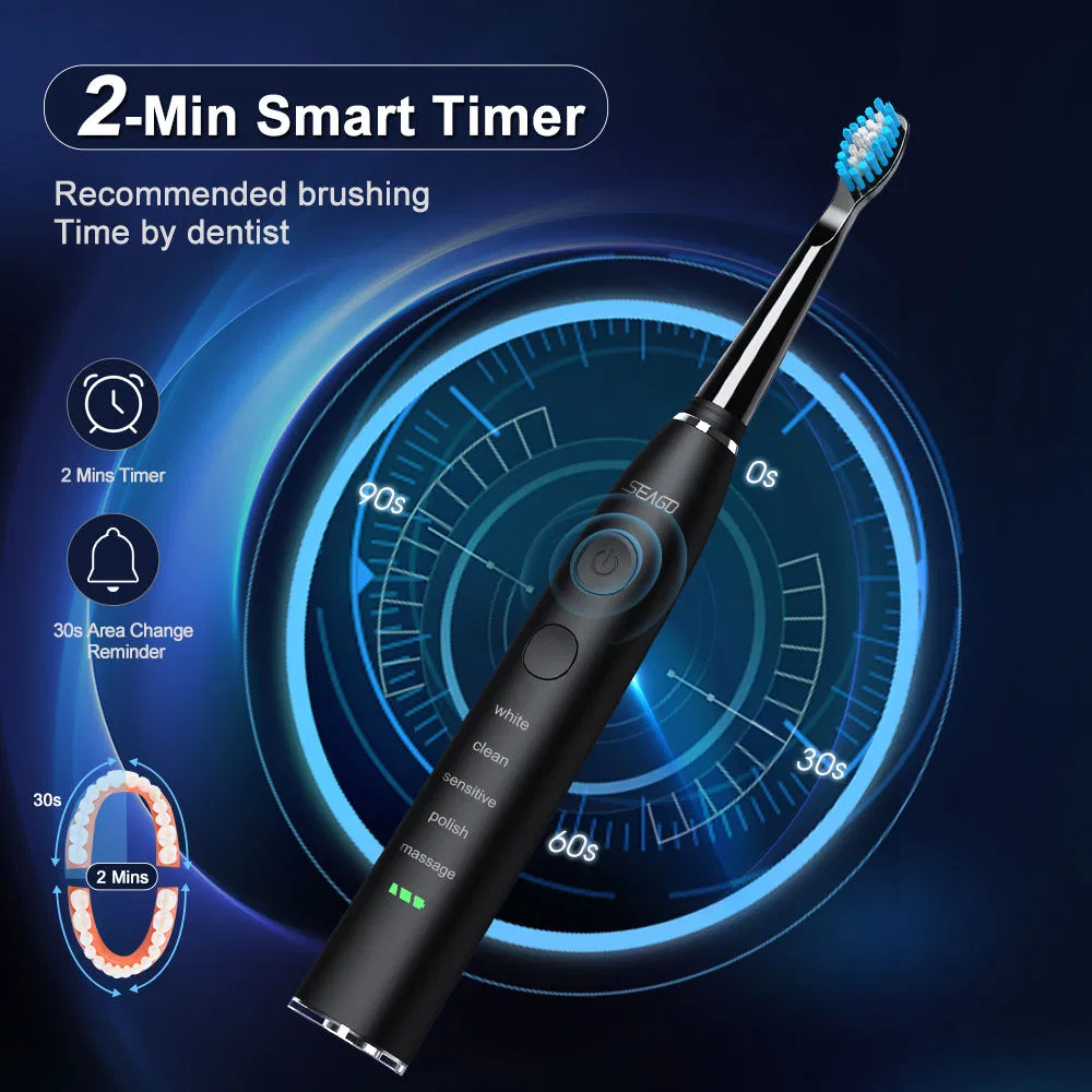High Quality Innovative Electric Portable Toothbrush with 4 Heads Manufacturer Direct Sale