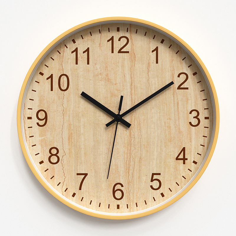 Geometric Art Wall Clock Black Gold Toned Modern Decor Wall Clock