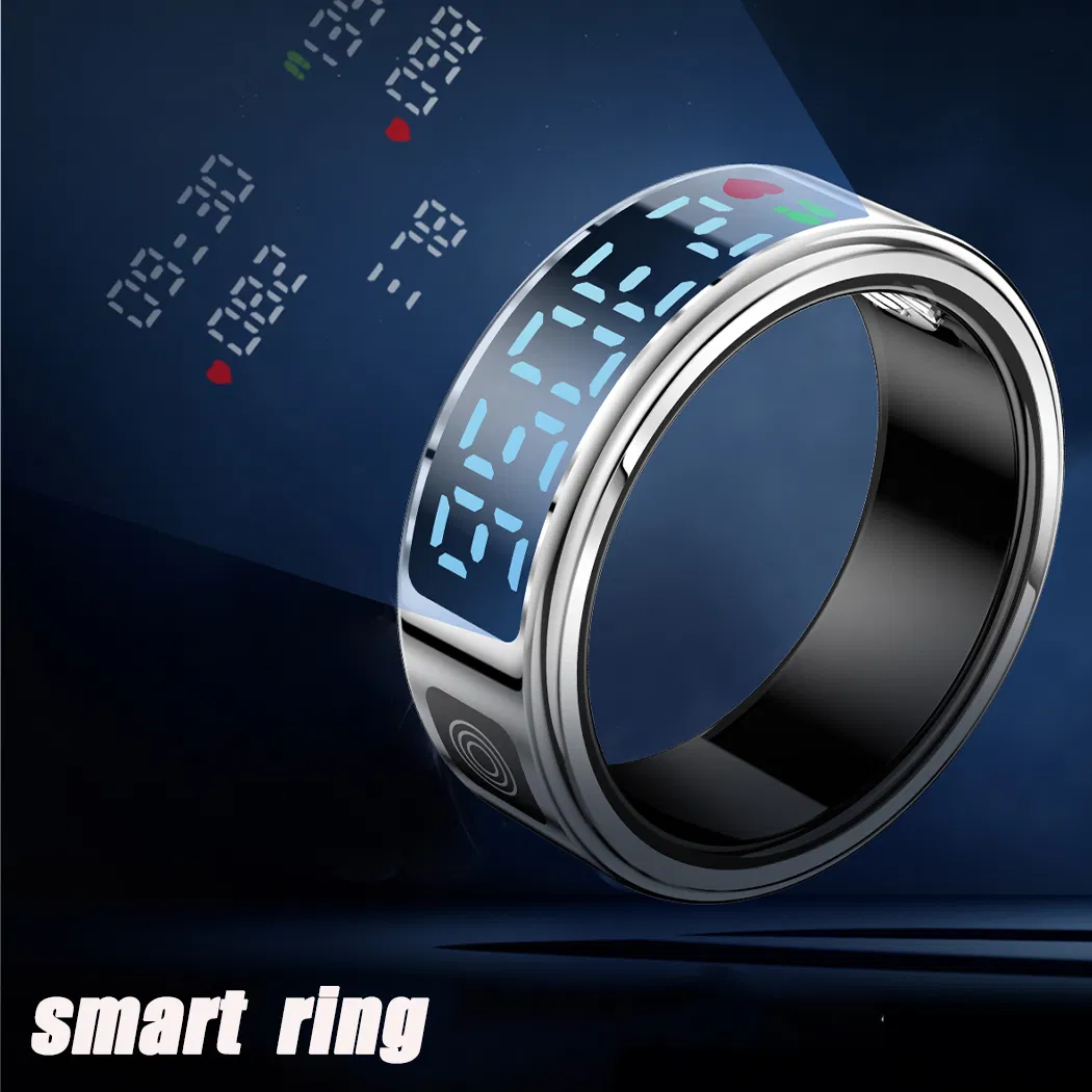 Heart Rate Measure Blood Oxygen Monitoring IP68 waterproof Bluetooth Smart Ring