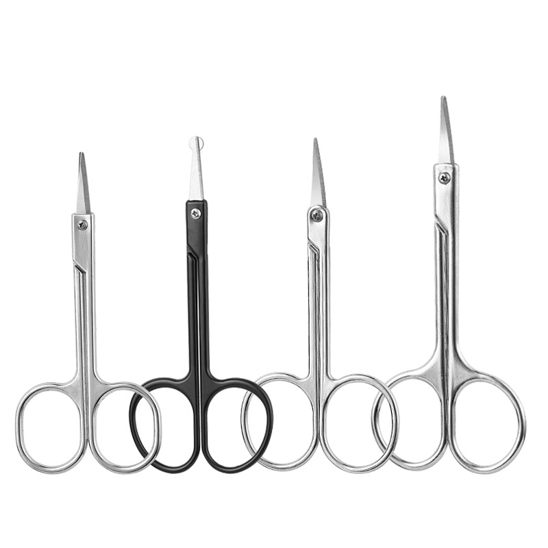 Makeup Stainless Steel Beard Pointed Nose Beauty Women′ S Eyebrow Scissors