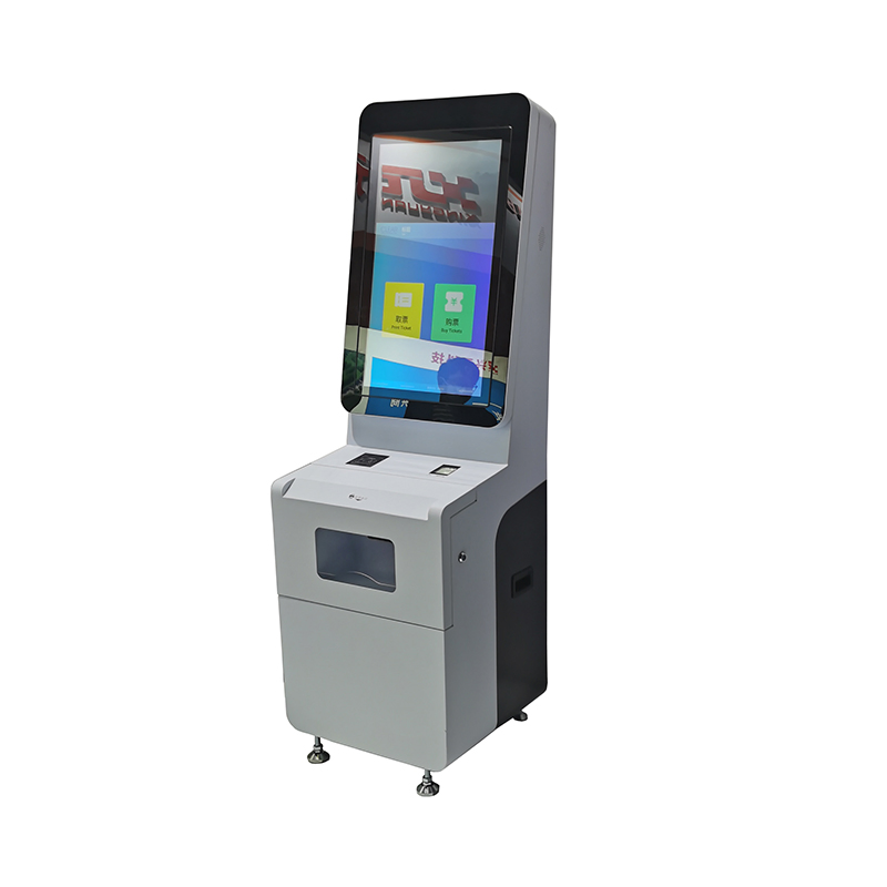 Smart Ticket Vending Kiosk with Identification Card Qr Code Scanning Ticket Printing