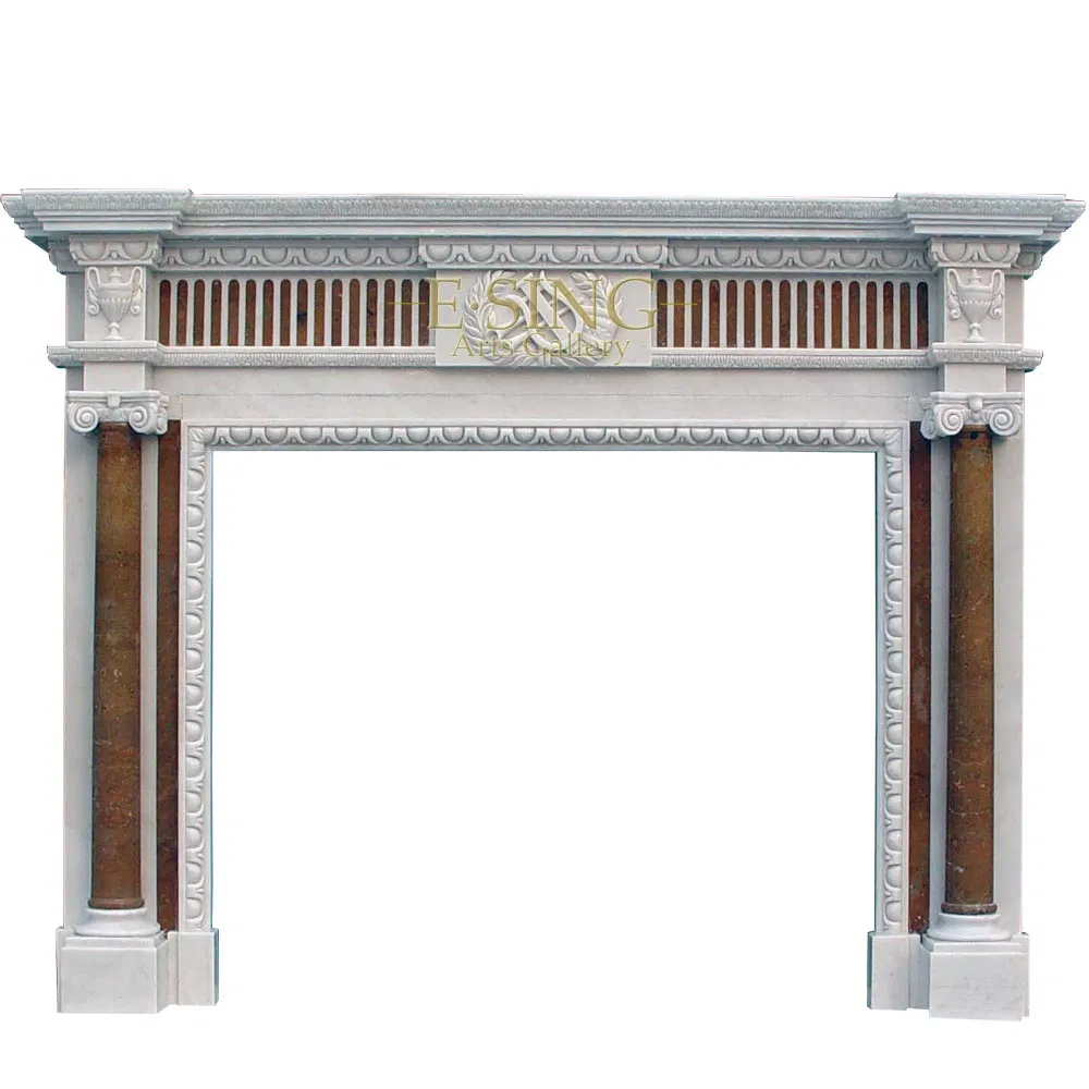 China Popular Sale Stone Mantel Marble Fireplaces Prices