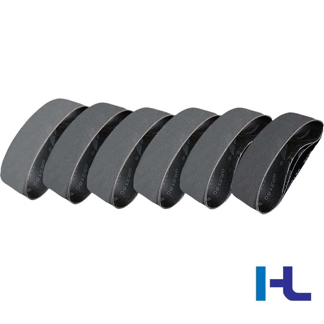 Silicon Carbide Abrasive Endless Sanding Belts for Polishing Wood Stainless Steel Metal Surface Grinding and Rust Removing Customized