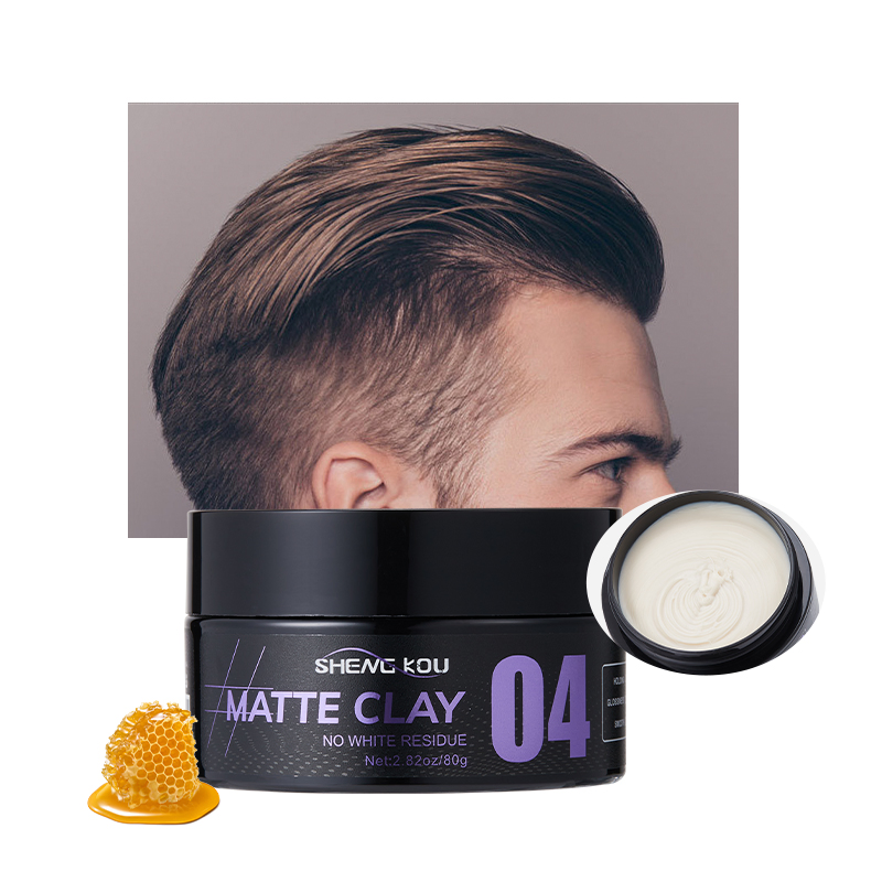 Factory Price Professional Custom Private Label Hair Products Water Soluble Men Hair Wax Strong Hold Men's Hair Matte Clay