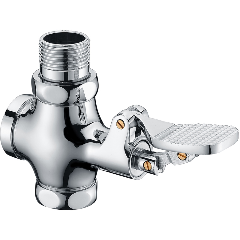 Foot Operated Brass Bathroom Dual Flush Valve
