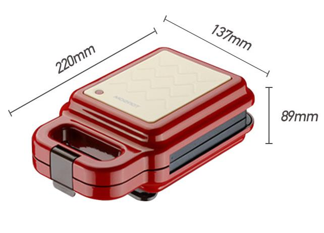 Hot Sell Mini 2 Slice Single Waffle Maker Sandwich Maker for Home