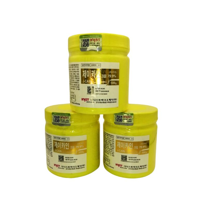 Korea Widely Used J-Cain 79.9% Skin Numbing Topical Cream 500g Jcain Microblade Anaesthetic Cream for Painless