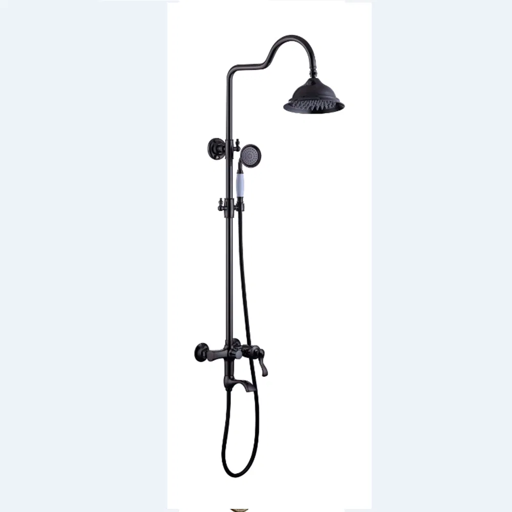Antique Brass Shower and Bathroom Faucet, Luxurious Retro Shower Faucet