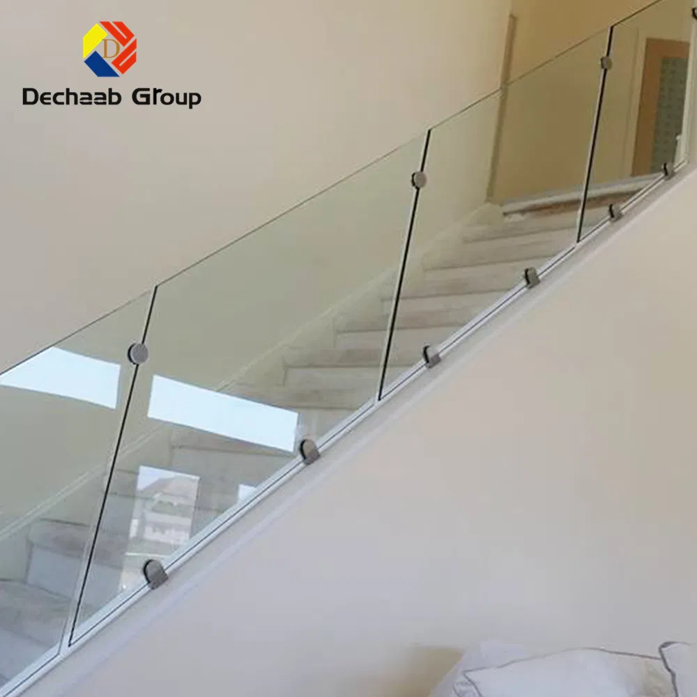 Glass Only No Frame Simple Design Easy Assembly Stair Railing