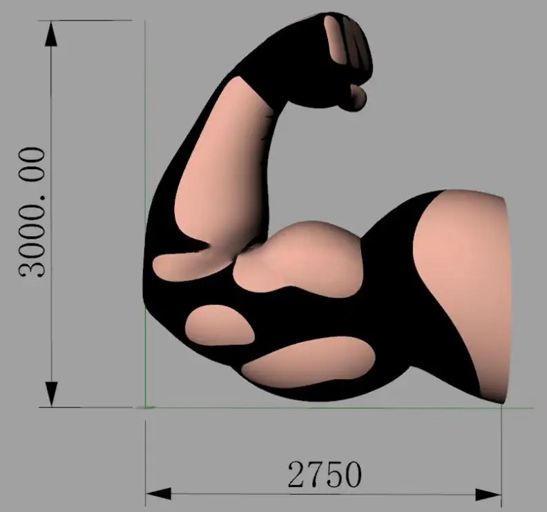 Advertising Inflatable Muscle Man for Outdoors Exhibition