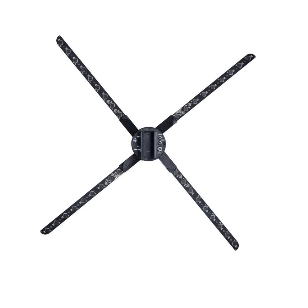 3D голографический вентилятор с 4 лопастями, HD дисплей