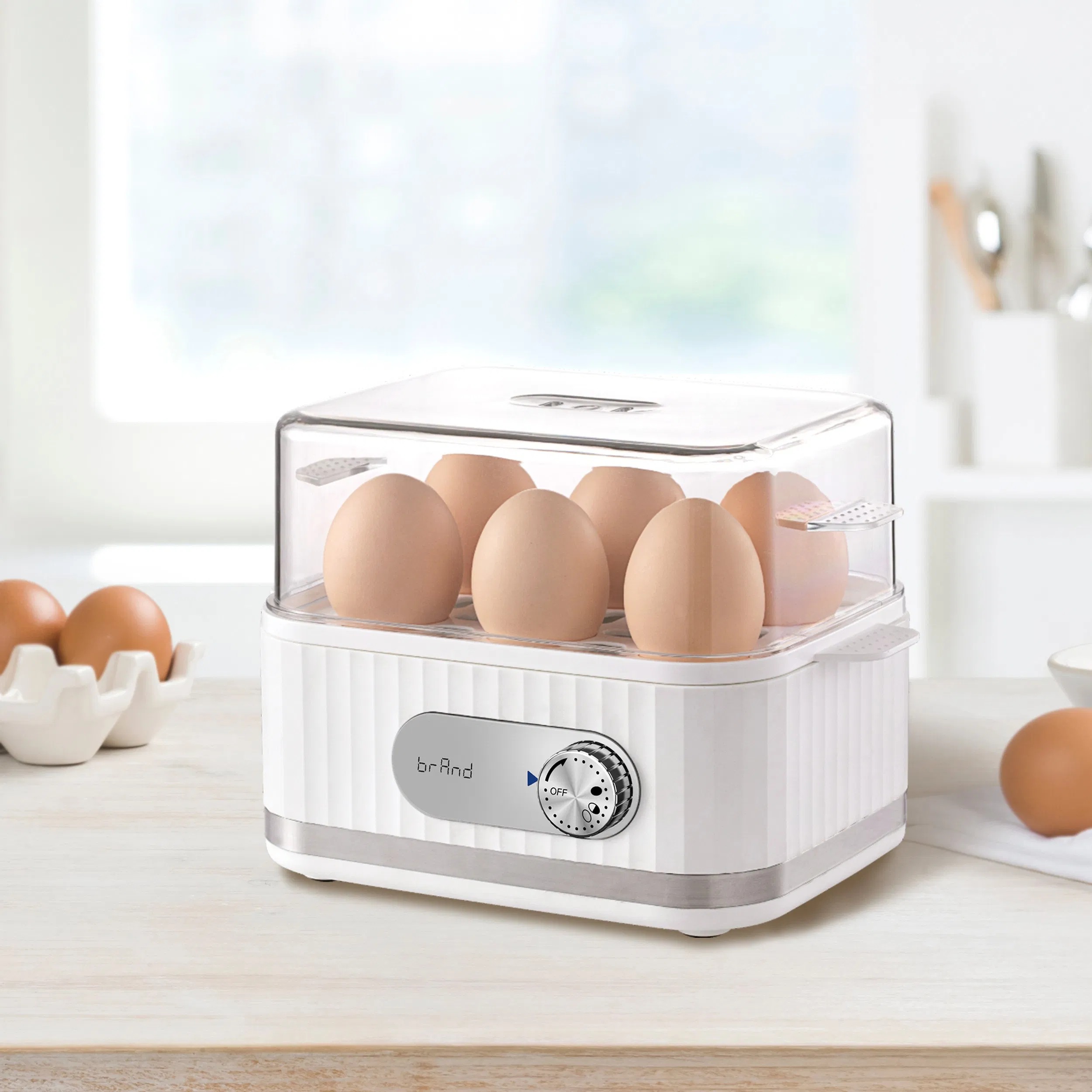6-Egg Electric Cooker with Timer 400W Quality From China