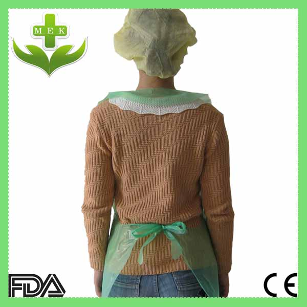 Hubei Disposable PE/CPE Plastic Apron Plastic Waterproof PVC Apron Factory