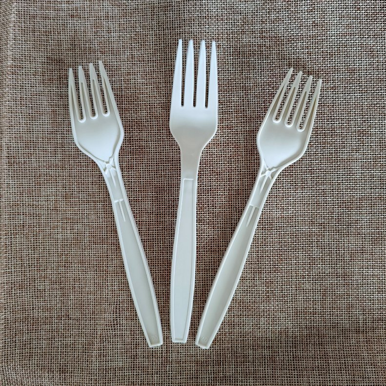 Eco-Friendly Dinnerware Cornstarch Fork Disposable Biodegradable Tableware