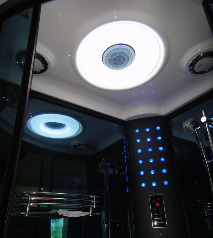 Tempered Glass Door One Person Steam Room Enclosed Steam Shower