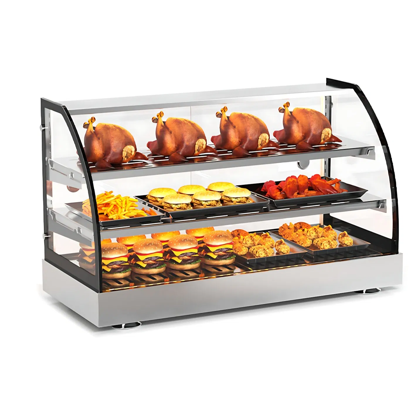Rice Noodle Soup Curry Arc Warming Cabinet with Moist Heat Setting Keeps Food Fresh