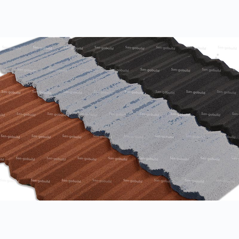 Sangobuild Roofing Tile Stone Coated Metal Aluminum -Zinc Roof Tile