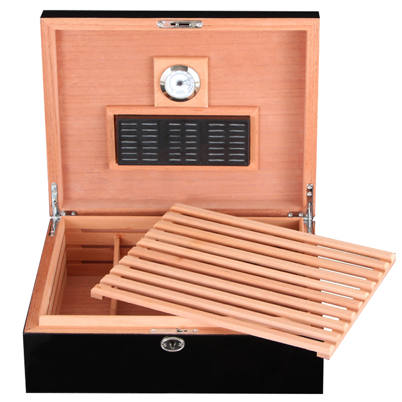 Custom High End Luxury Handmade Humidor Cigar Collection Box with Divider