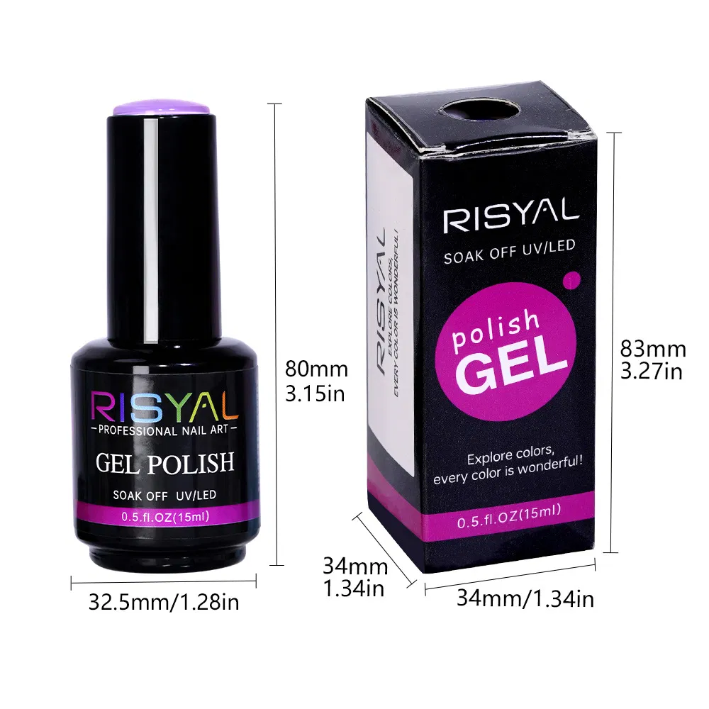 Professional Salon Gel Polish Kit 12 Colors Vibrant Colors Long Wear Nail Art Gel for Salon and Home Use