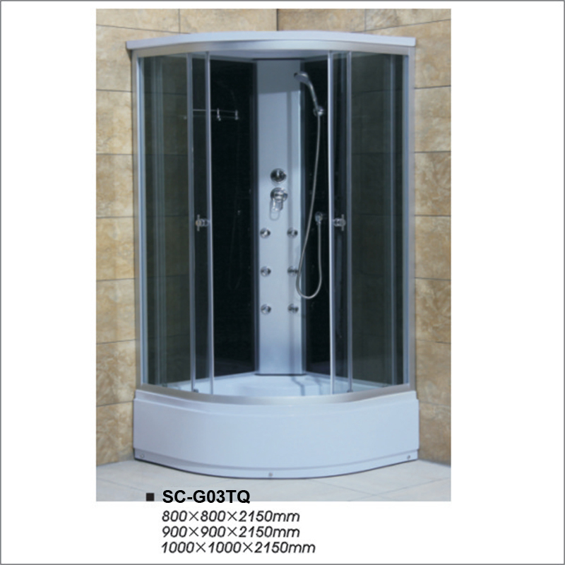 Chrom Profile Complete Shower Room Cabin with Six Jets/Nozzles