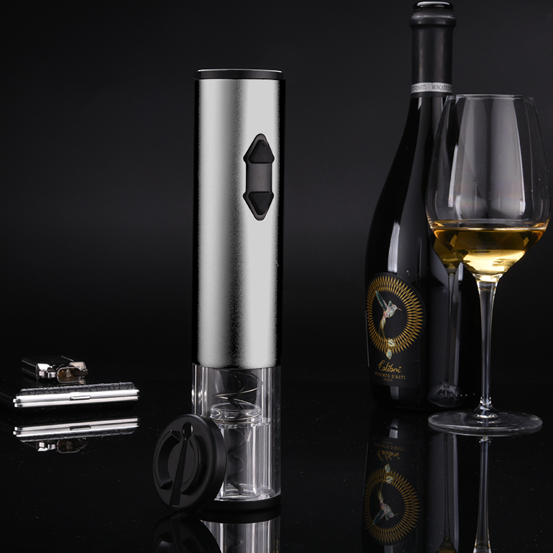 Wedding Gift Rechargeable Corkscrew Electric Wine Opener Gift Set with Foil Cutter and Pourer Bottle Stopper
