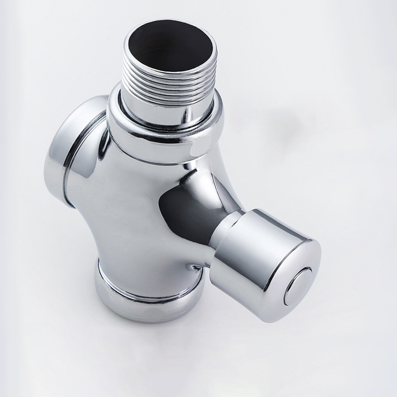 Time Delay Toilet Flush Valve Wc Flushing Valve Easy Operation Romania Brass Zinc Handle Brass Body Flush Valve