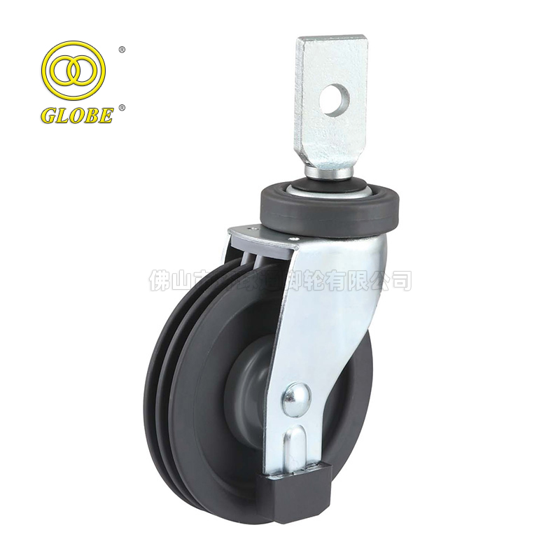 Splinting Type Swivel Shopping Cart Caster Trolley Castor 5 Inch Swivel Wheels