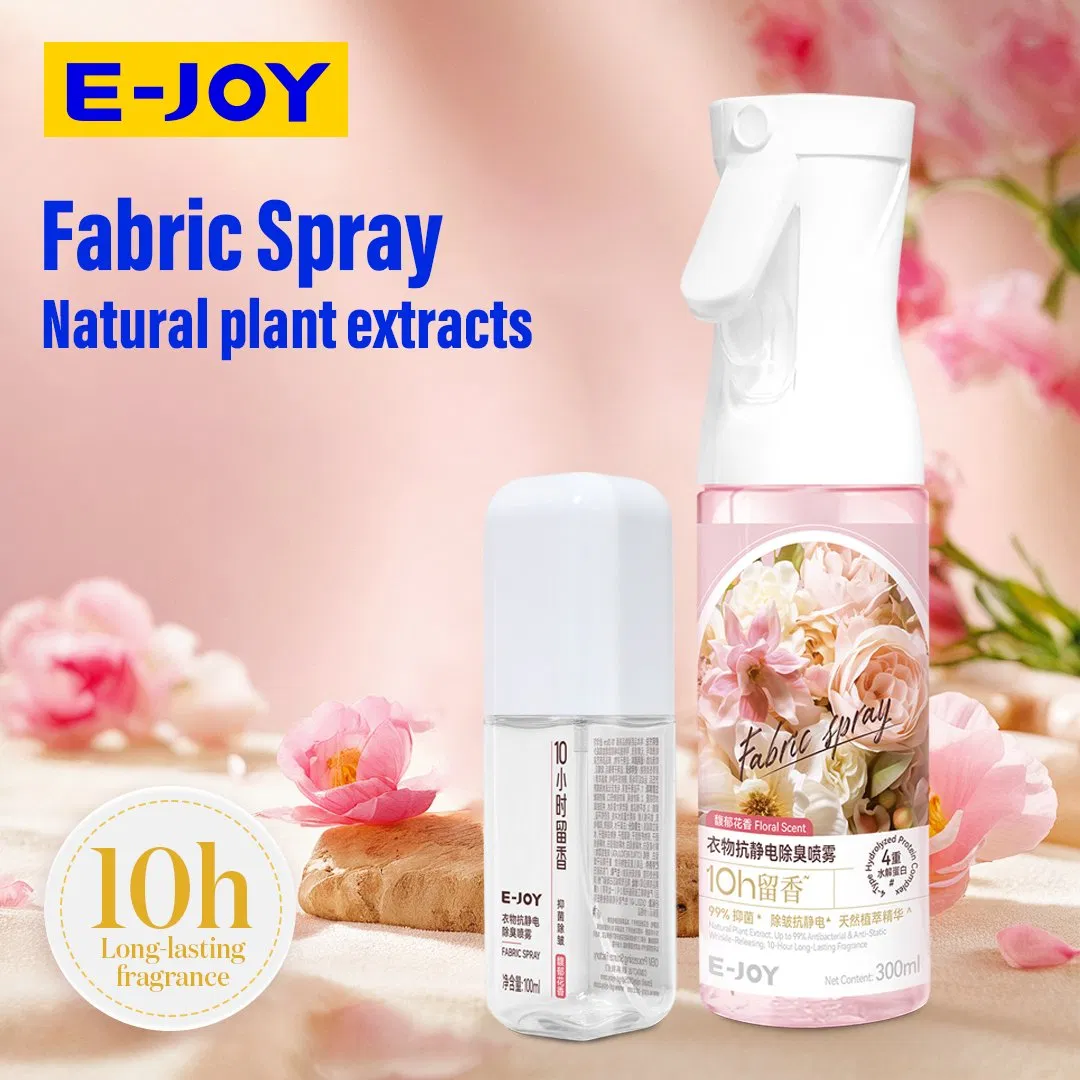 Fabric Care Anti-Static Fragrance Spray with Long-Lasting Scent and Lint & Stain Removal