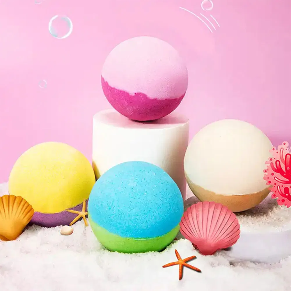 China Factory Hot Organic Handmade Bath Balls Supplies Bubble Vegan Natural Bath Bomb