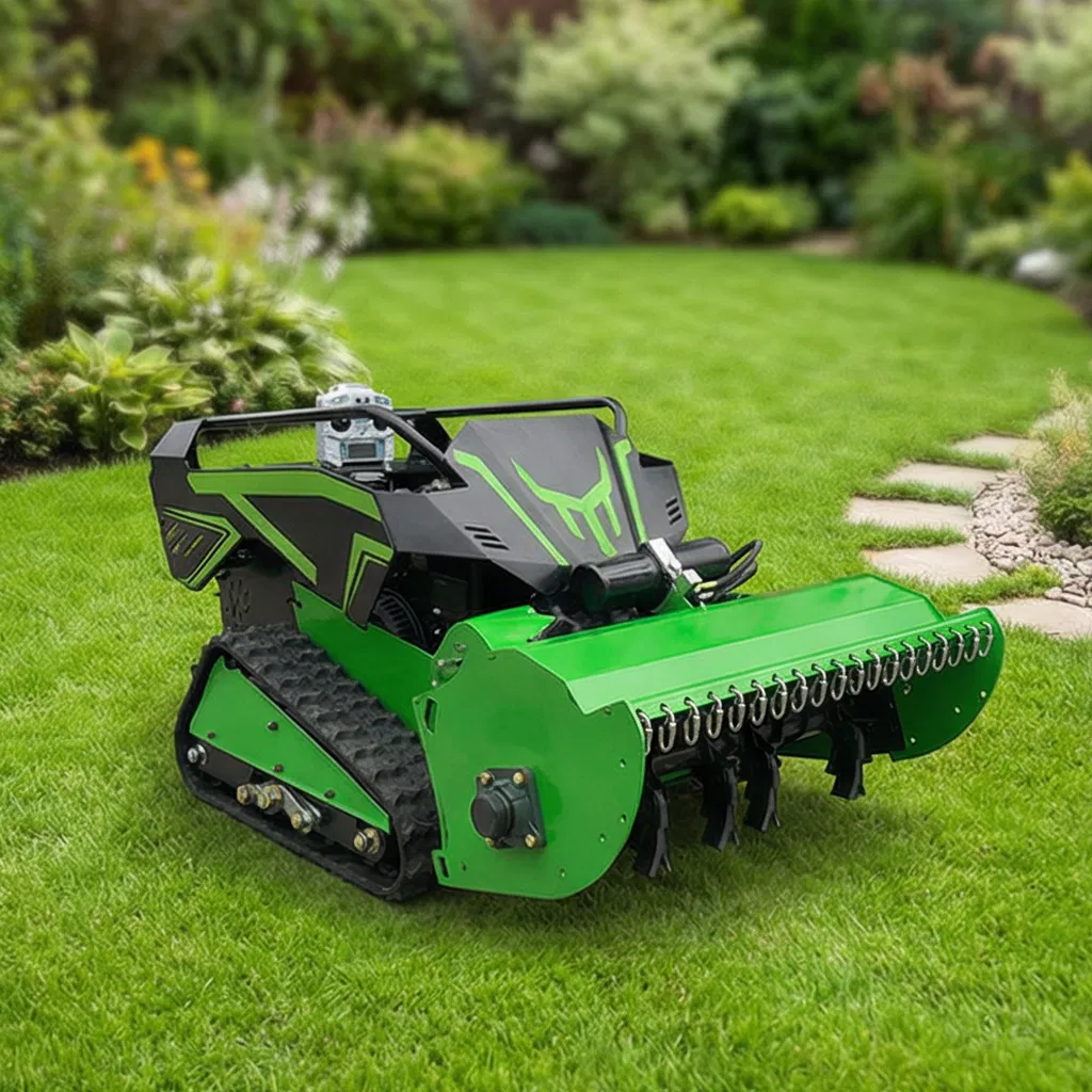 Гусеничная газонокосилка с дистанционным управлением