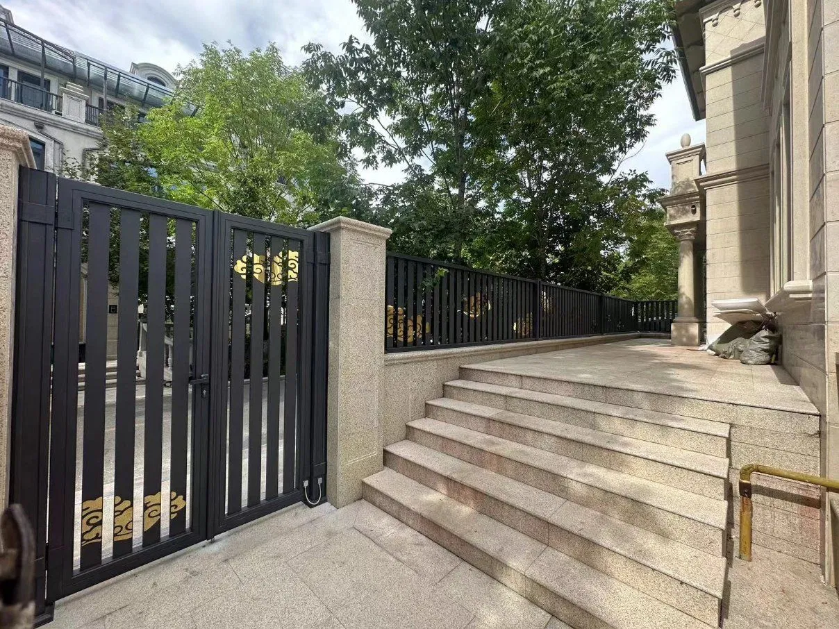 Раздвижная садовая дверь из алюминия в восточном стиле