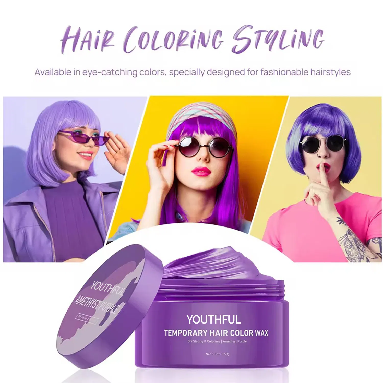 Top Quality Natural Organic Instantly Dying Hair Wax