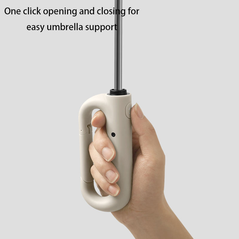 Easy Carry 10ribs Automatic Reverse Folding Umbrella with Hook Loop Lock Handle (FU-31023BFA(C))