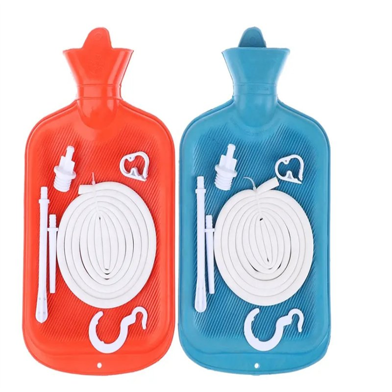Adult Enema Bag Kit with Rubber Hot Water Bottle/Bag