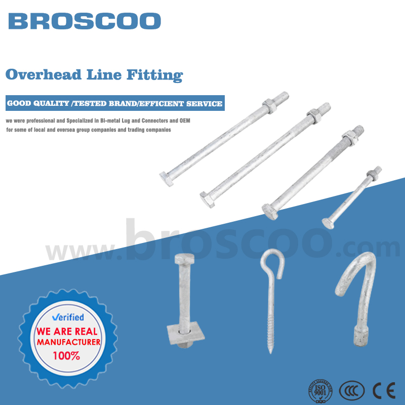 Premium Hot DIP Galvanized Carbon Steel Power Fitting Bow and Thimble