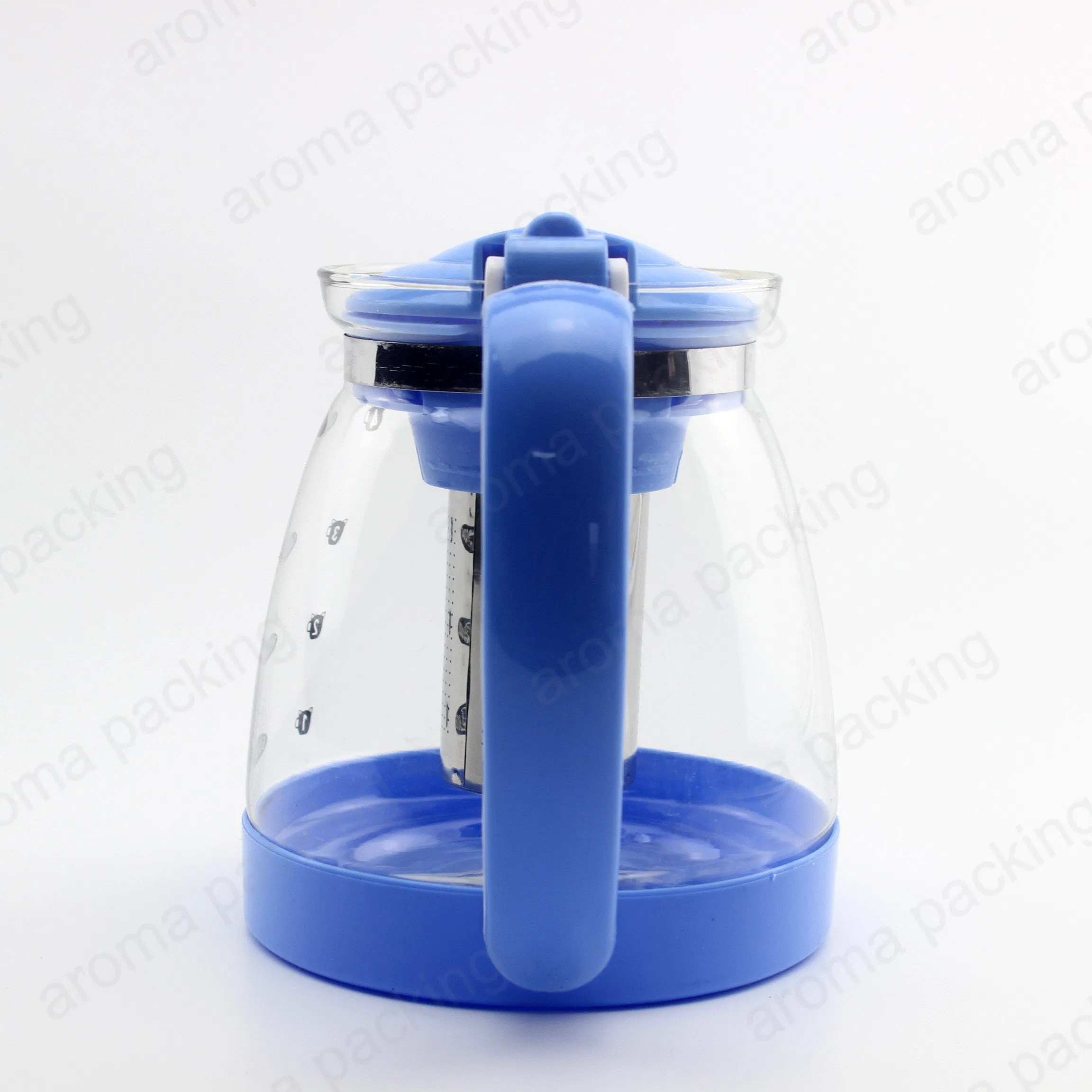 Wholesale Color 1800ml Coffee Tea Sets Glass Teapot