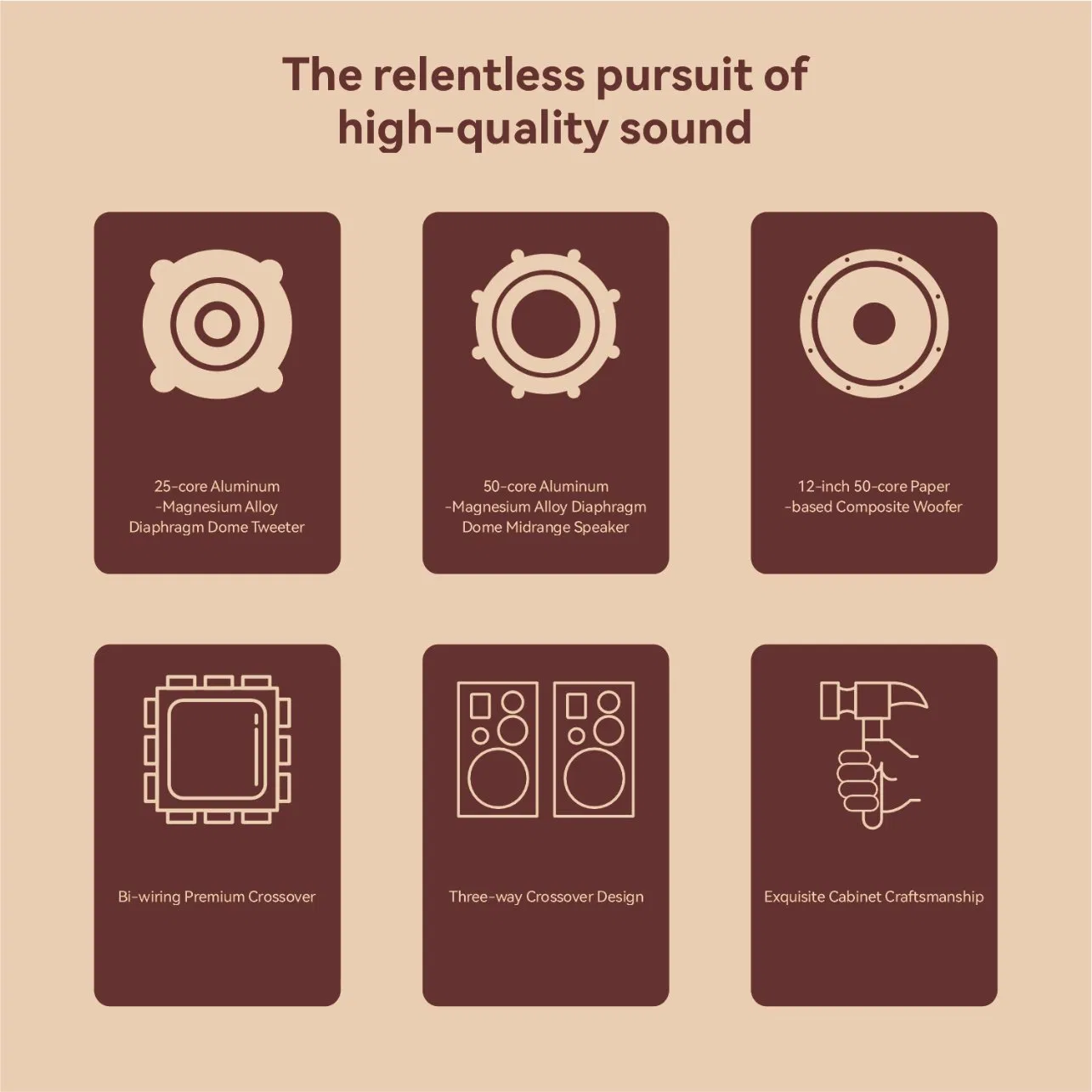 Hot-Selling Premium Quality Vintage Style Stereo Sound Home Speaker for Home Gatherings