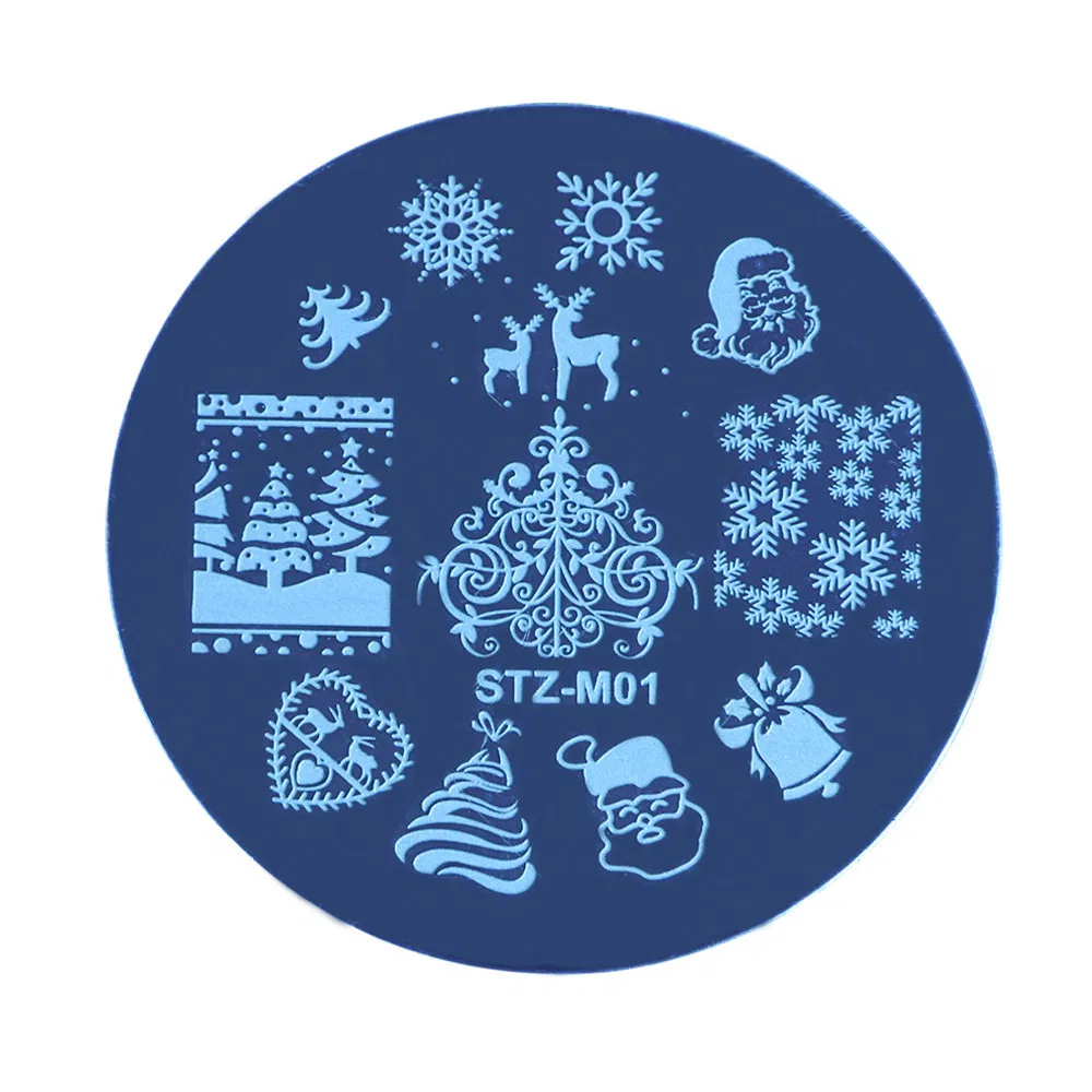 Lace Nail Art Stamping Plates Set Metal Templates Stencil