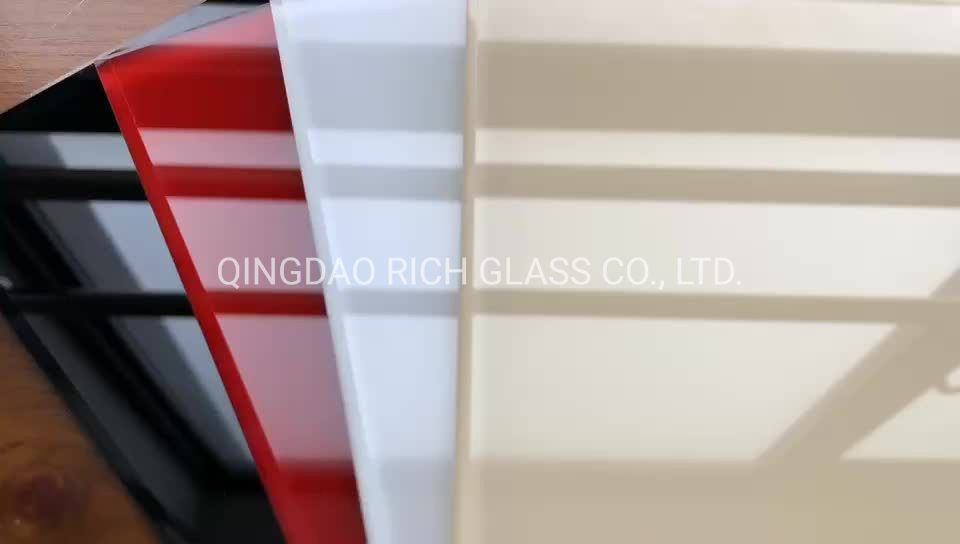 Different Colors Back Building Painted Glass Wholesale for Decoration