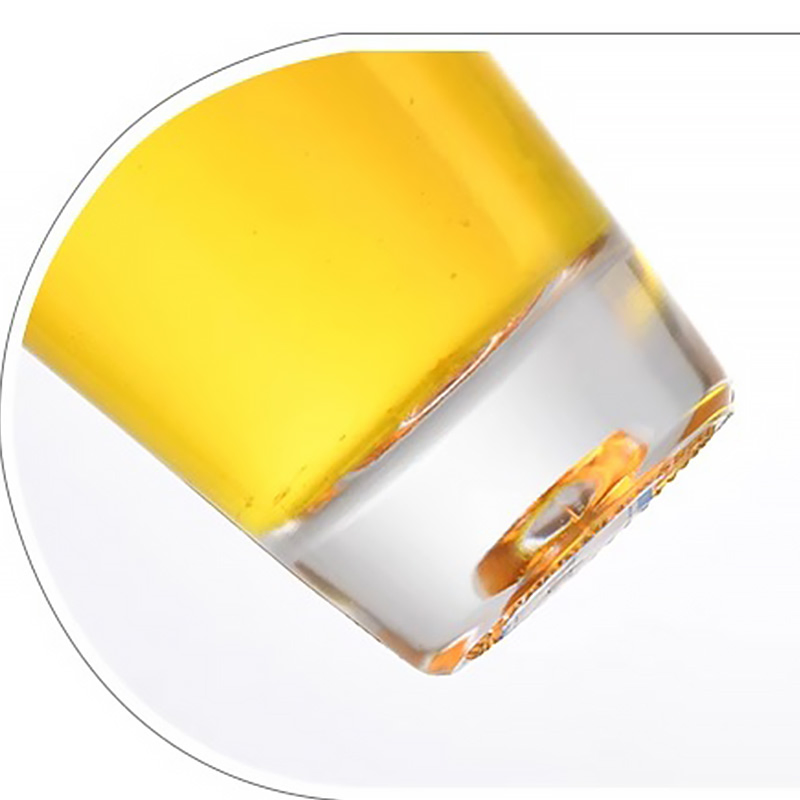 Kitchen Use Tall Slim Thick Glass Olive Oil Bottle with Pourer Lid